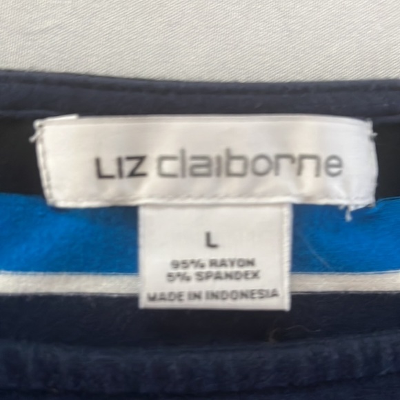 Liz Claiborne striped tank top - Picture 2 of 4